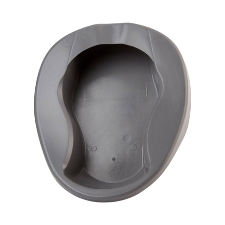 McKesson Pontoon Bedpan, Graphite, 2 Quart, 15" Length - 56-80217A-Single - LL Medico