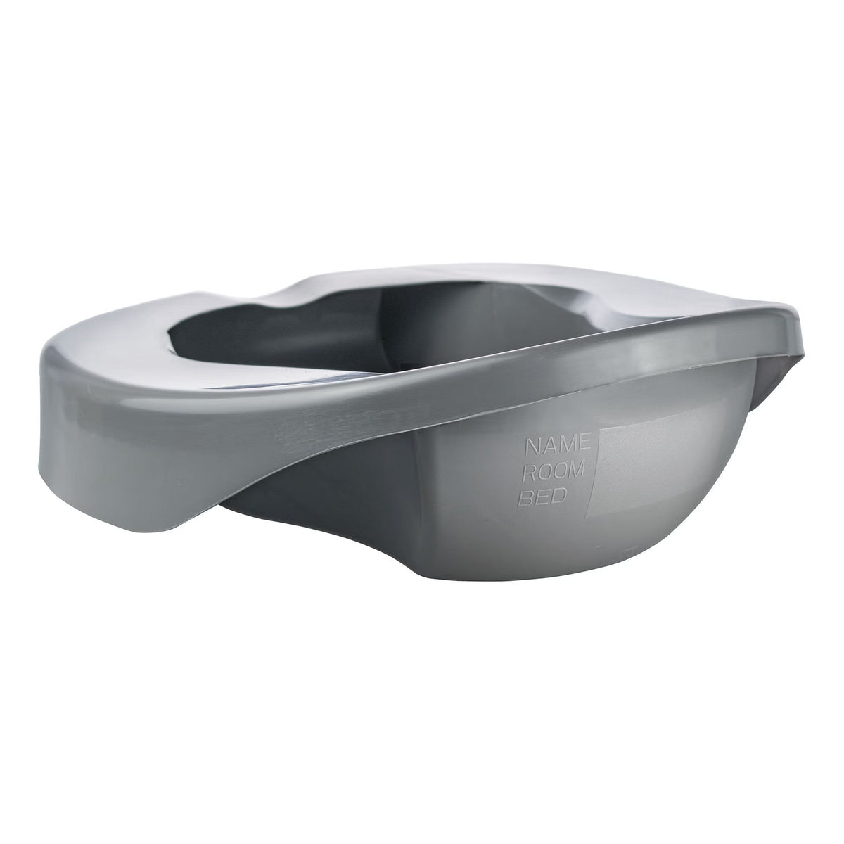 McKesson Pontoon Bedpan, Graphite, 2 Quart, 15" Length - 56-80217A-Single - LL Medico