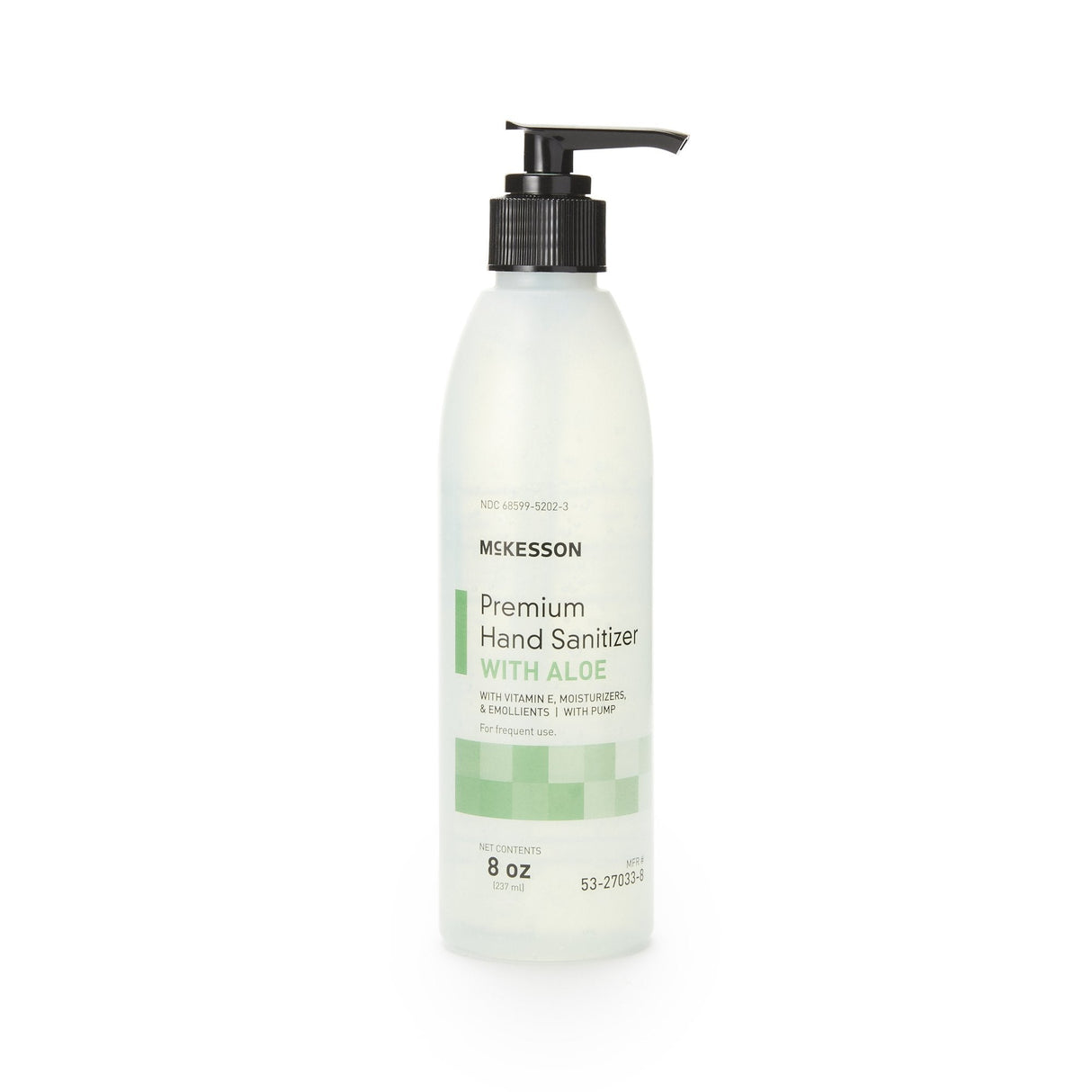 McKesson Premium Hand Sanitizer with Aloe, 8 oz., Gel, Pump Bottle - 53-27033-8-Single - LL Medico