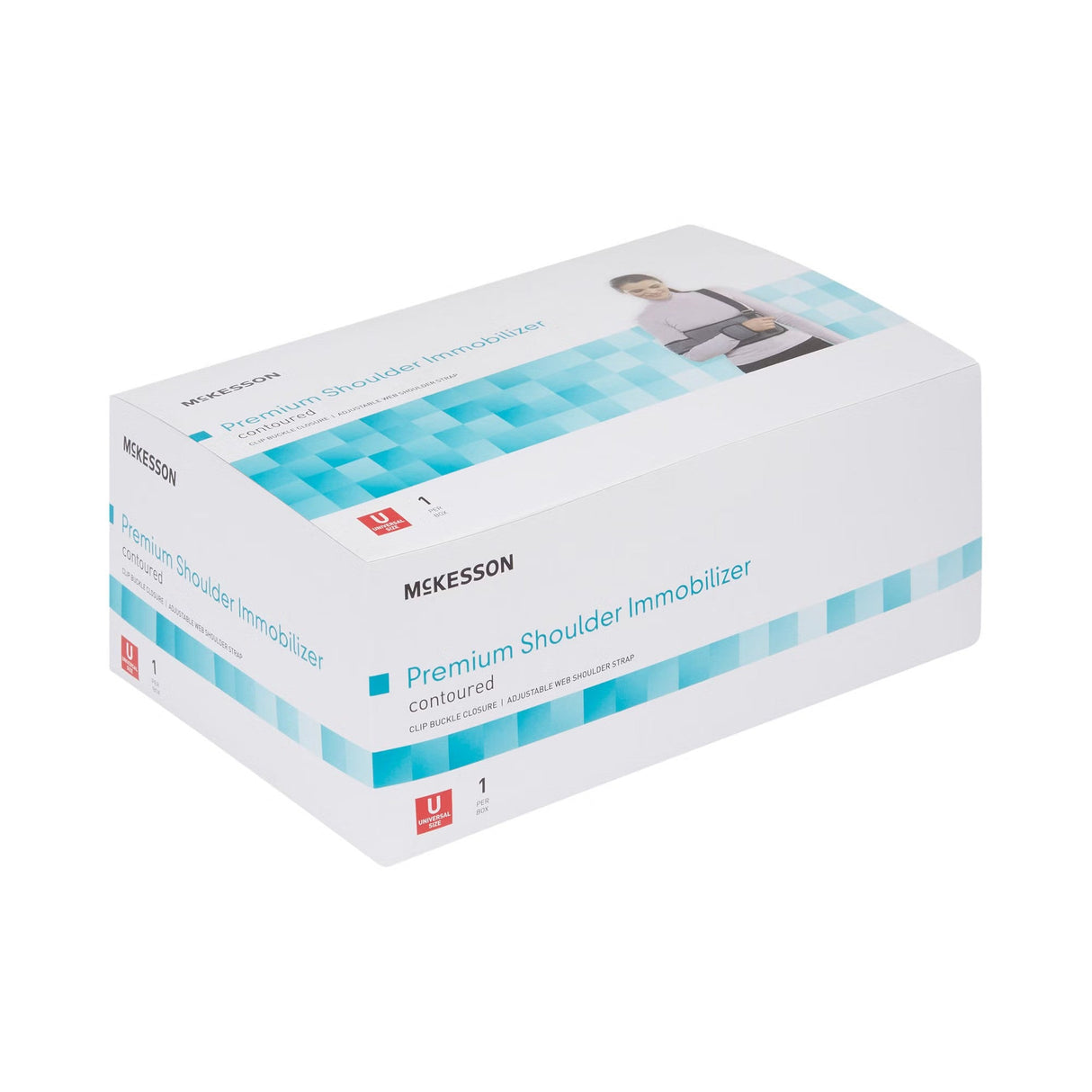 McKesson Premium Shoulder Immobilizer, Contoured, Universal Size - 155-79-84100C-Single - LL Medico