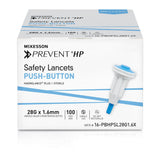 McKesson Prevent HP Safety Lancet, 28 Gauge - 16-PBHPSL28G1.6X-Box - LL Medico