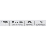 McKesson PULL-TITE Respiratory Set-Up Bag, Clear, 12" x 16" - 03-5030-Single - LL Medico