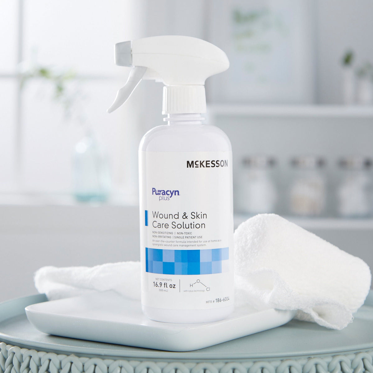 McKesson Puracyn Plus Wound & Skin Care Solution, Non-Sterile, 16.9 fl oz - 186-6004-Single - LL Medico