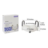 McKesson Raised Toilet Seat with Lock and Arms, 300 lb Weight Capacity - 146-RTL12027RA - LL Medico
