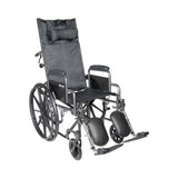 McKesson Reclining 18" Wheelchair with Detachable Desk Arms - 146-SSP18RBDDA - LL Medico