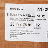 McKesson Reusable Bed Pillow, 20" x 26", Blue - 41-2026-BXF-Single - LL Medico