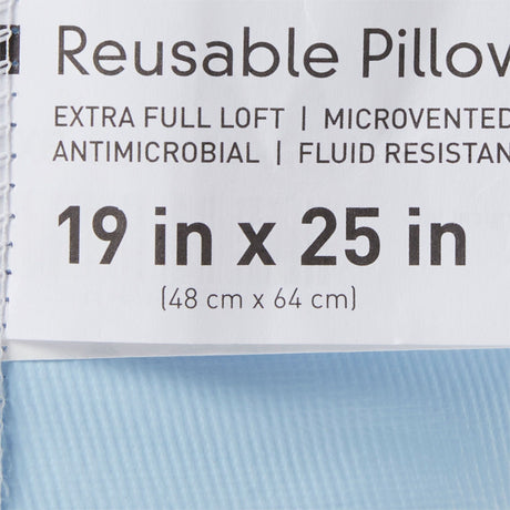 McKesson Reusable Bed Pillow, Vinyl Cover, Blue, 19" x 25" - 41-1925-BXF-Single - LL Medico