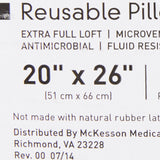McKesson Reusable Bed Pillow, White, 20" x 26" - 41-2026-WXF-Single - LL Medico