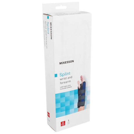 McKesson Right Wrist and Forearm Splint, Universal Size - 155-79-87050-Single - LL Medico