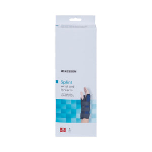 McKesson Right Wrist and Forearm Splint, Universal Size - 155-79-87050-Single - LL Medico