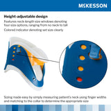 McKesson Rigid Cervical Collar One-Piece Trachea Opening, One Size Fits Most - 16-980010-Bag - LL Medico