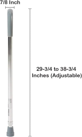 McKesson Round Handle Cane, Aluminum, 30 to 39 Inch Height - 146-RTL10342 - LL Medico