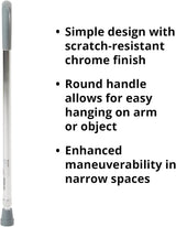 McKesson Round Handle Cane, Aluminum, 30 to 39 Inch Height - 146-RTL10342 - LL Medico
