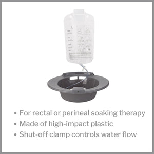 McKesson Round Sitz Bath Graphite, 2000 mL Bag - 56-80102-Single - LL Medico