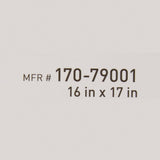 McKesson Seat Back Cushion, Foam, 16" W x 17" L - 170-79001-Single - LL Medico