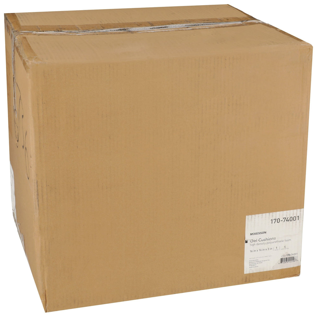 McKesson Seat Cushion for Wheelchairs and Office Chair, Foam/Gel, 16" x 16" x 3" - 170-74001-Single - LL Medico