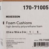 McKesson Seat Cushion, Polyurethane, 22" x 18" x 3" - 170-71005-Single - LL Medico