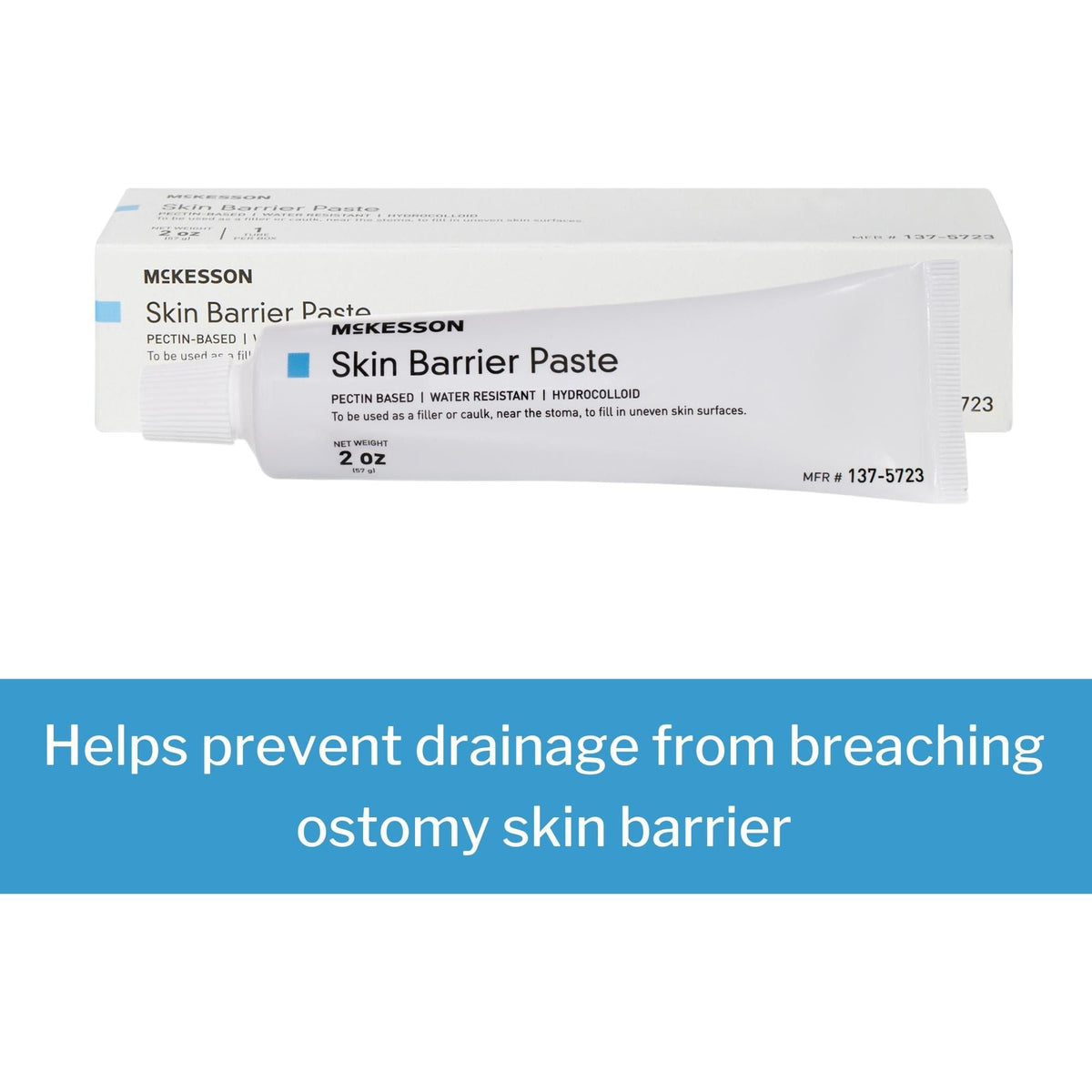 McKesson Skin Barrier Paste, Pectin & Water Based, Hydrocolloid Formula, 2-oz. - 137-5723-Single - LL Medico