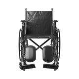 McKesson Standard 18" Wheelchair with Elevating Swing Away Footrests and Detachable Desk Arms - 146-SSP218DDA-ELR - LL Medico