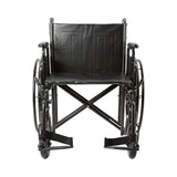 McKesson Standard 22" Wheelchair with Swing away Footrests and Detachable Desk Arms - 146-STD22ECDDA-SF - LL Medico