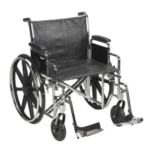 McKesson Standard 22" Wheelchair with Swing away Footrests and Detachable Desk Arms - 146-STD22ECDDA-SF - LL Medico