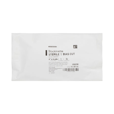 McKesson Stockinette Sterile Bias Cut Cotton, 6" x 4 Yard - 16-3B-64-Single - LL Medico