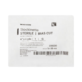 McKesson Stockinette Sterile Bias Cut Cotton, Single Ply, 4" x 4 Yard - 16-3B-44-Single - LL Medico