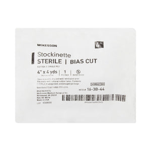 McKesson Stockinette Sterile Bias Cut Cotton, Single Ply, 4" x 4 Yard - 16-3B-44-Single - LL Medico