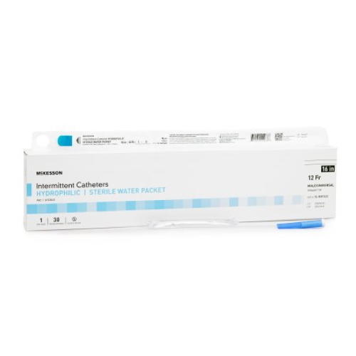 McKesson Straight Tip PVC Hydrophilic Coated Catheter, Unisex - 16-MH1610-Box - LL Medico