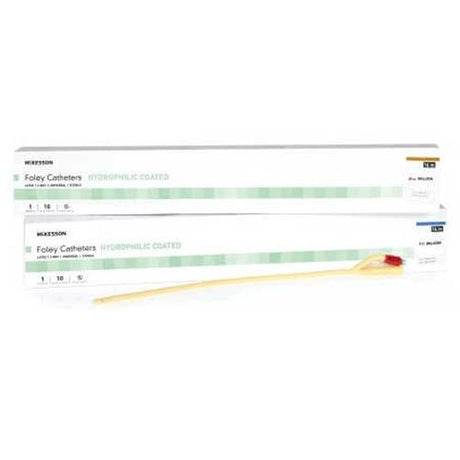 McKesson Straight Tip PVC Hydrophilic Coated Catheter, Unisex - 16-MH1610-Box - LL Medico