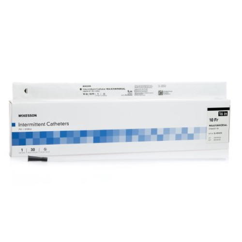 McKesson Straight Tip PVC Urethral Catheter, Male - 16-M1610-Box - LL Medico