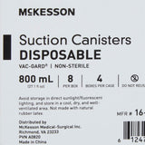 McKesson Suction Canister, Pour Lid, 800 mL - 16-43208-05-Box - LL Medico