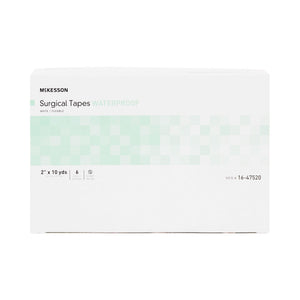 McKesson Surgical Tape Waterproof, Non-Sterile, White, 2" x 10 Yard - 16-47520-Single - LL Medico