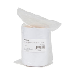 McKesson Tan Felt Adhesive Orthopedic Roll, 1/8" x 6" x 2.5 Yard - 09227-Single - LL Medico