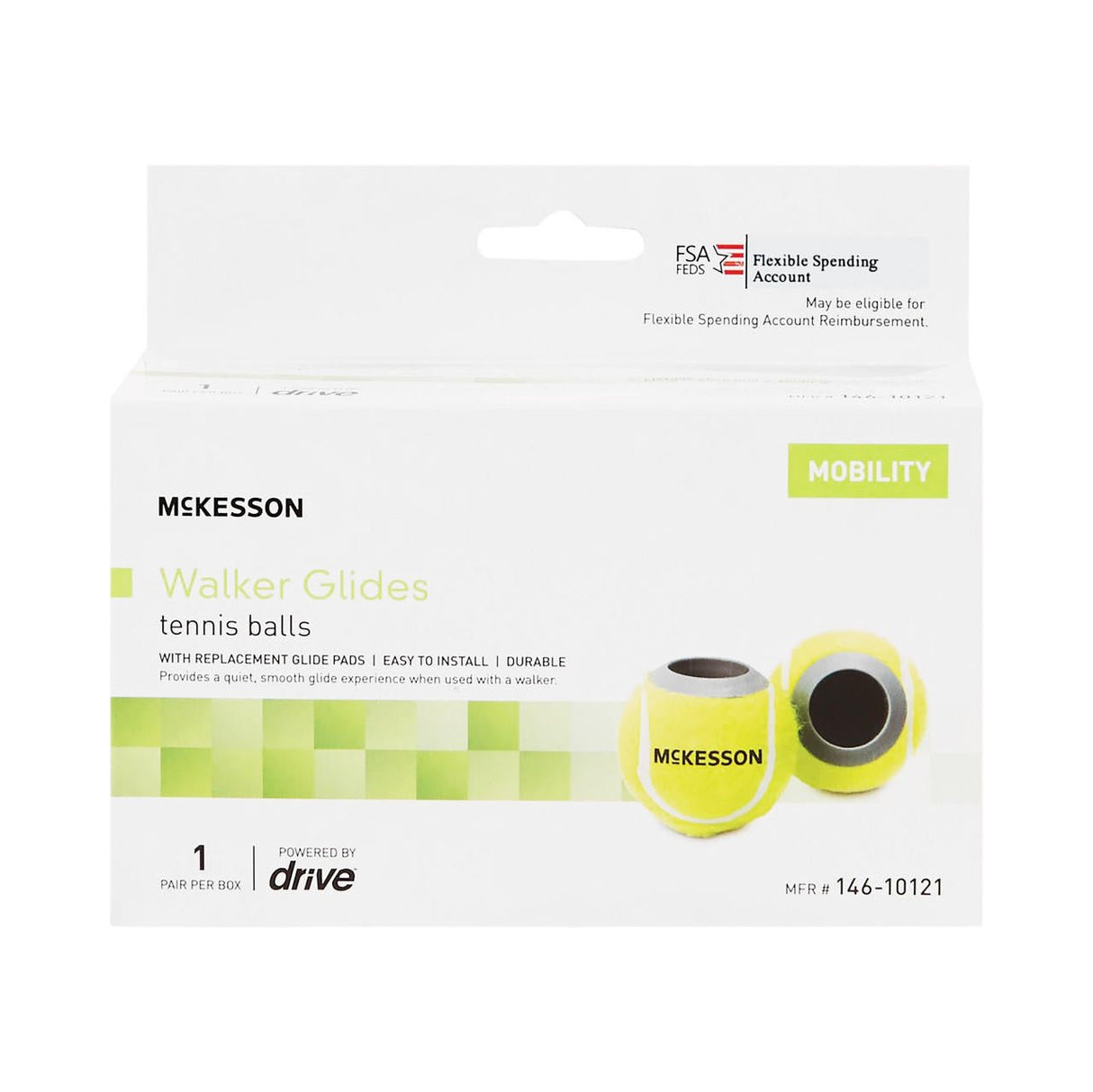 McKesson Tennis Ball Glide Pads - 146-10121 - LL Medico