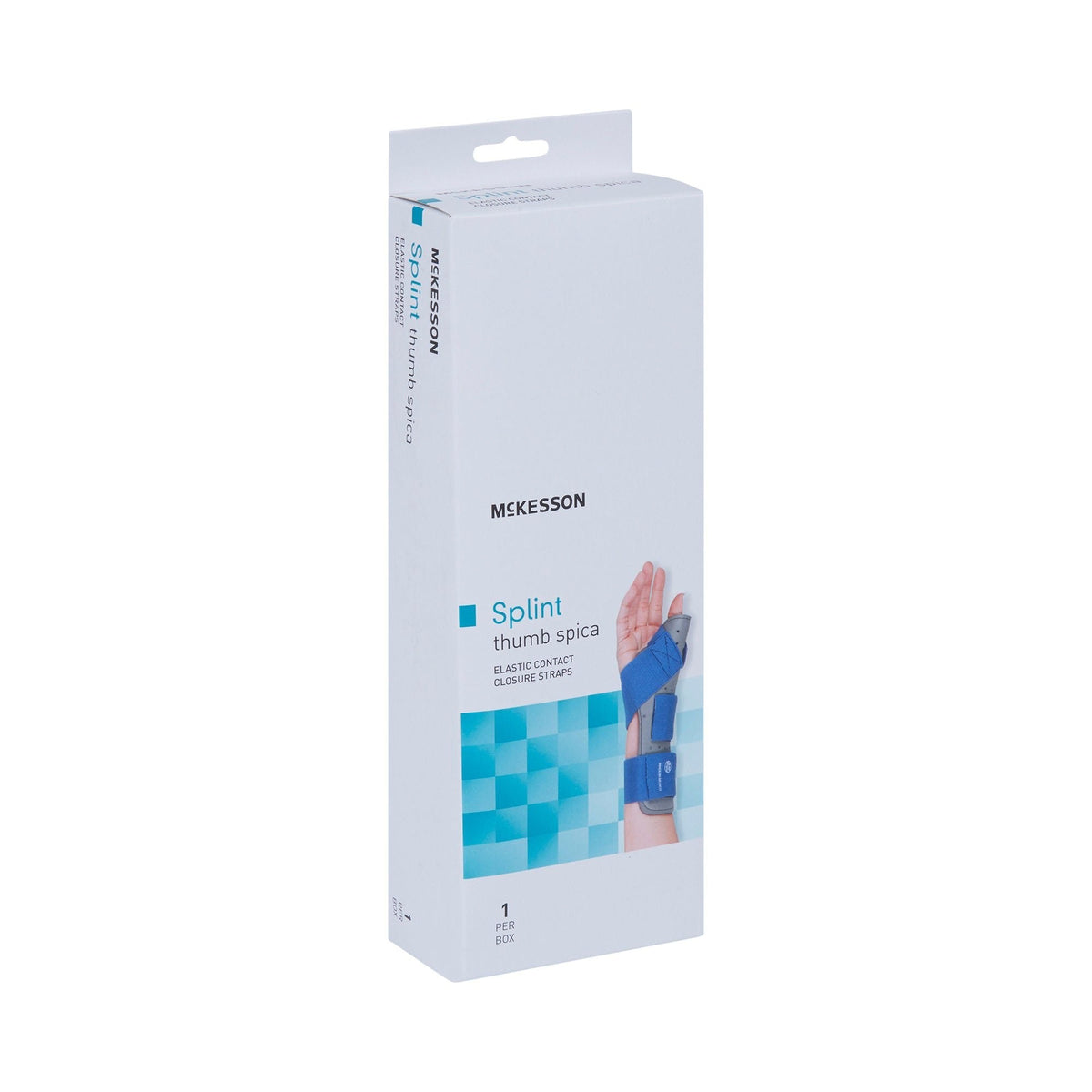McKesson Thumb Spica Splint, Blue/Gray - 155-79-87114-Single - LL Medico