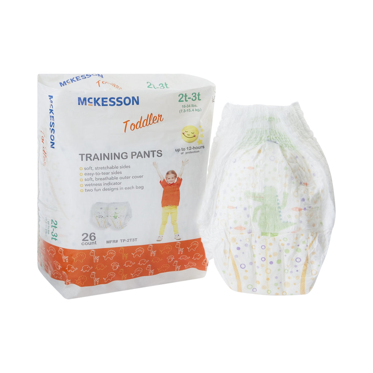 McKesson Toddler Training Pants - TP-2T3T-Case - LL Medico