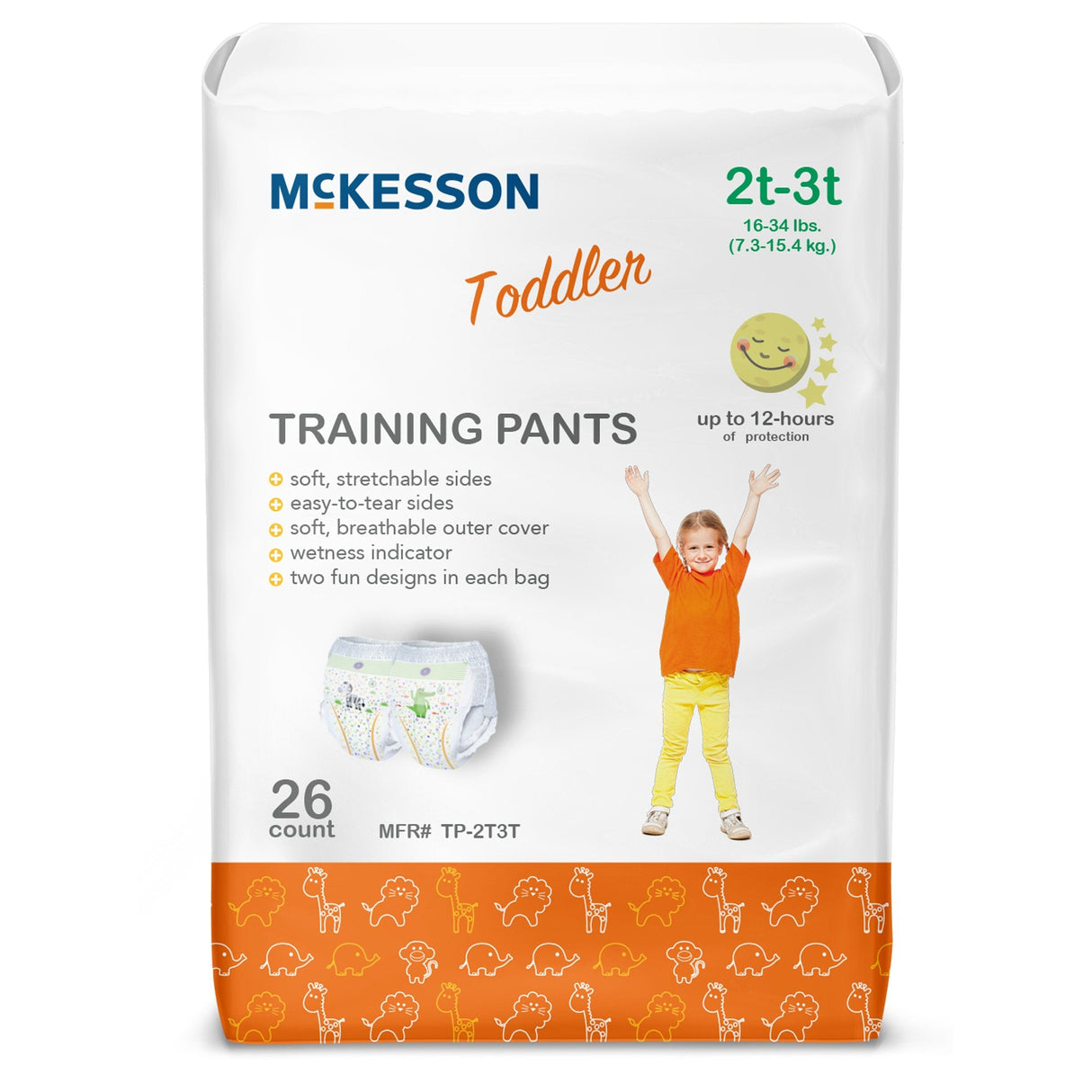 McKesson Toddler Training Pants - TP-2T3T-Pack - LL Medico