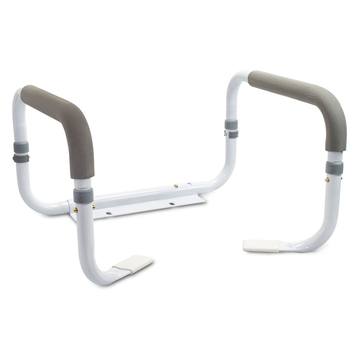 McKesson Toilet Safety Rail, White Steel, 16.5" to 19.5" Width - 146-RTL12087-Single - LL Medico