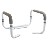 McKesson Toilet Safety Rail, White Steel, 16.5" to 19.5" Width - 146-RTL12087-Single - LL Medico