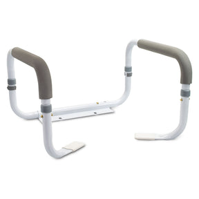 McKesson Toilet Safety Rail, White Steel, 16.5" to 19.5" Width - 146-RTL12087-Single - LL Medico