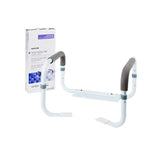 McKesson Toilet Safety Rail, White Steel, 16.5" to 19.5" Width - 146-RTL12087-Single - LL Medico