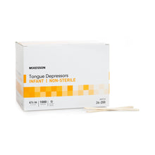 McKesson Tongue Depressor, Wood, Junior Size, 4.5" - 24-200-Box - LL Medico