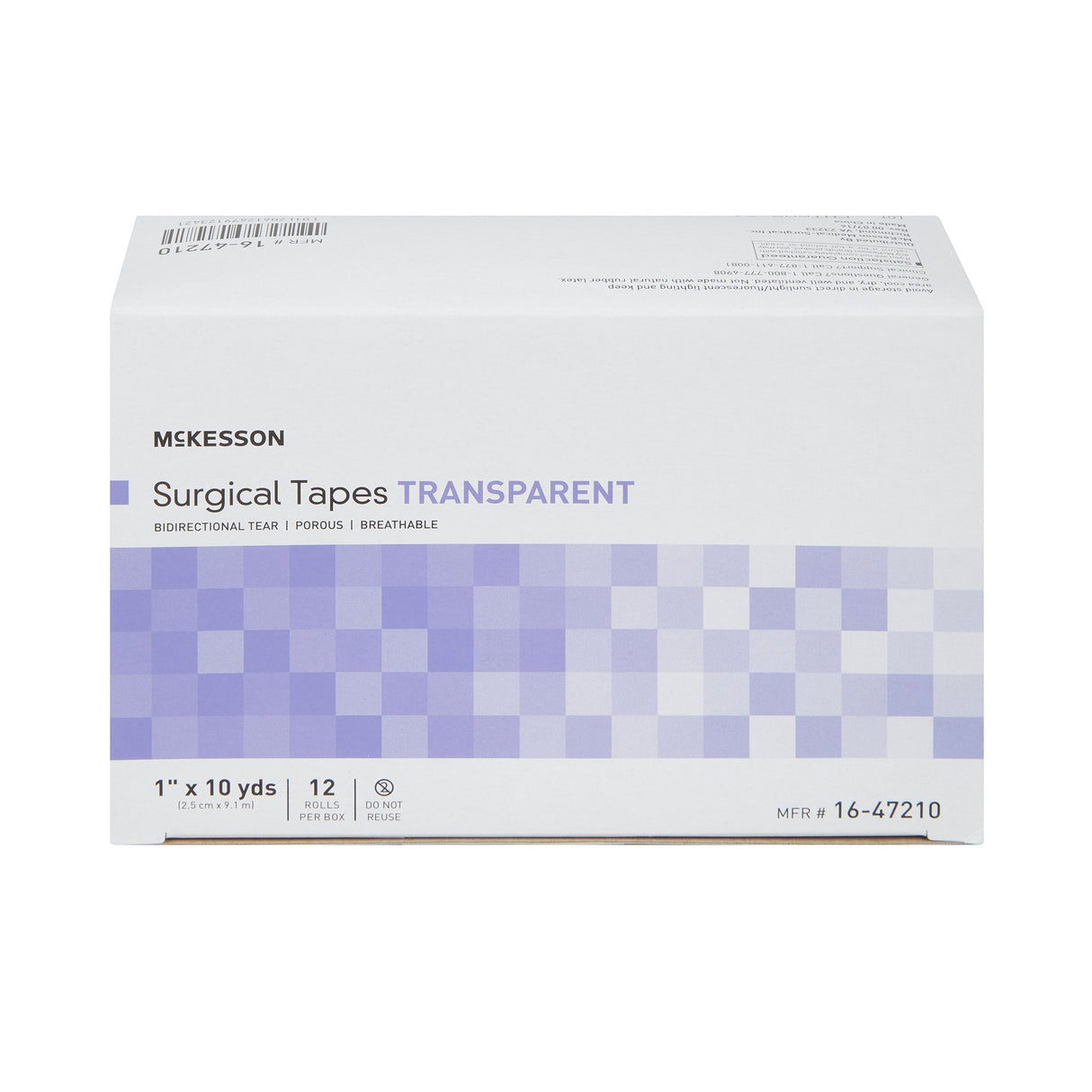 McKesson Transparent Surgical Medical Tape - 16-47210-Single - LL Medico