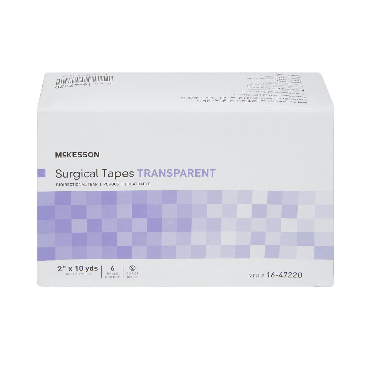 McKesson Transparent Surgical Medical Tape - 16-47220-Single - LL Medico
