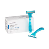 McKesson Triple Blade Disposable Razors - 16-RZ15-Single - LL Medico