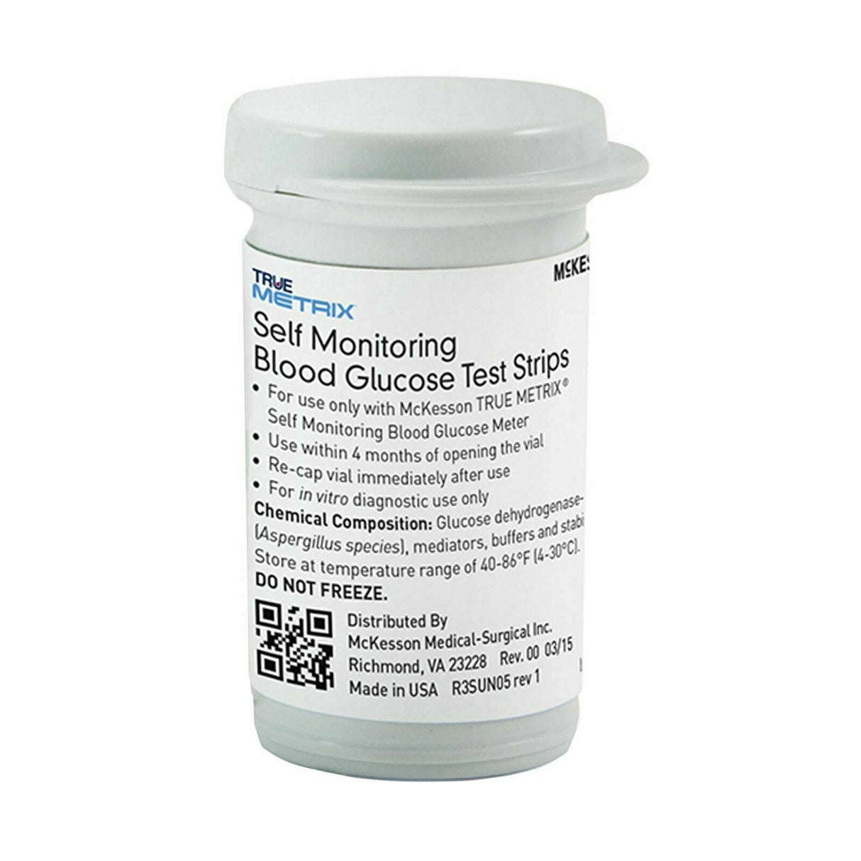 McKesson TRUE METRIX Blood Glucose Test Strips - 06-R3051-45 - LL Medico