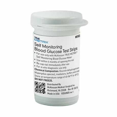 McKesson TRUE METRIX Blood Glucose Test Strips - 06-R3051-45 - LL Medico