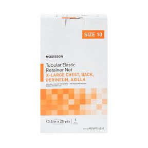 McKesson Tubular Elastic Retainer Net, Non-Sterile, Size 10, X-Large Chest/Back/Perineum/Axilla, 40.5 In x 25 Yds - MSVP114710-Box - LL Medico