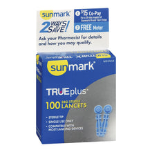 McKesson Sunmark TRUEplus Sterile Lancets, 28 Gauge, 100 Count - 56151014260 - LL Medico